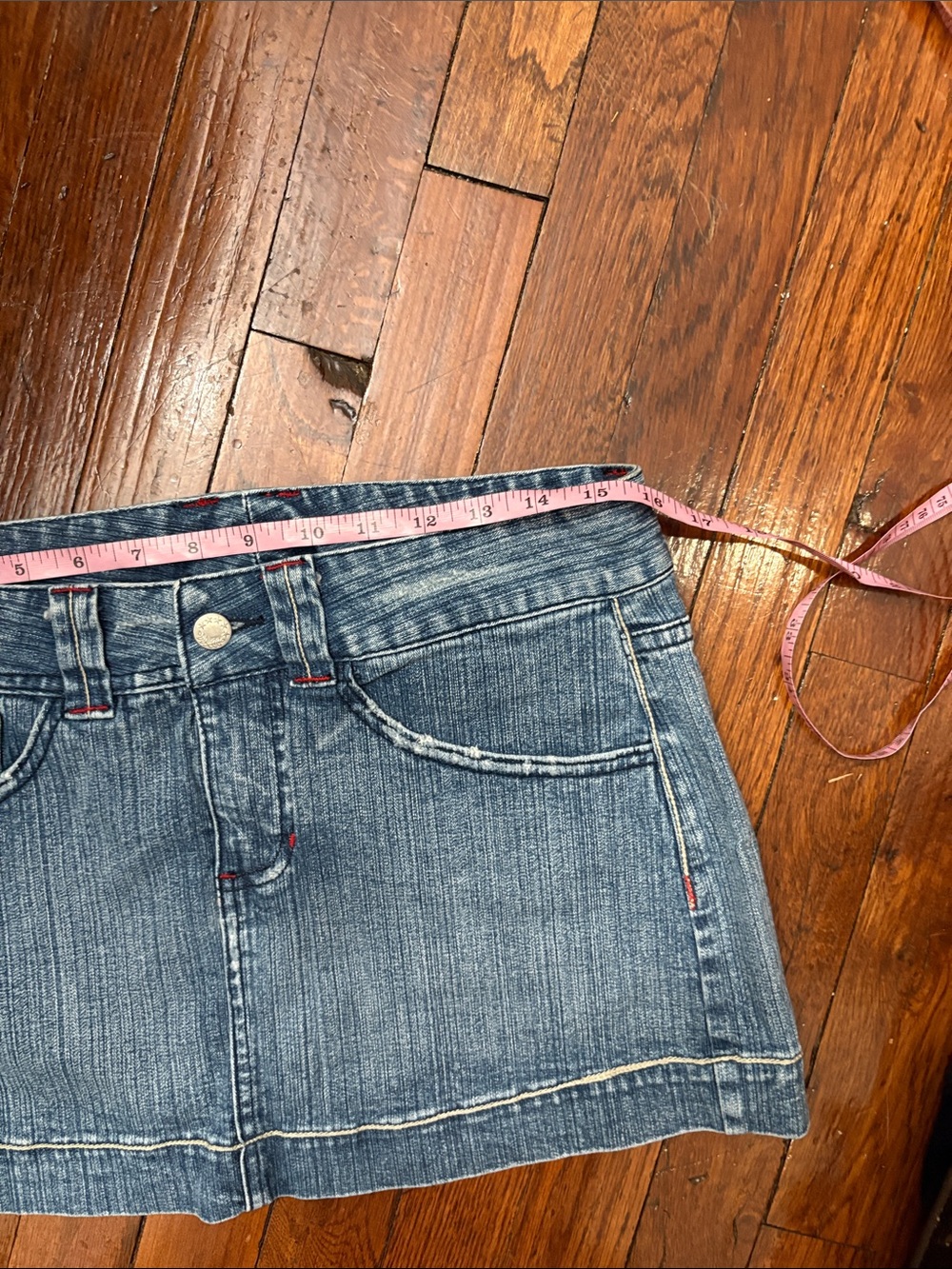 Vintage y2K 2000s mini micro skirt low rise - Picture 4 of 5